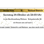 Lesung Heiko Volz & Roland Baisch